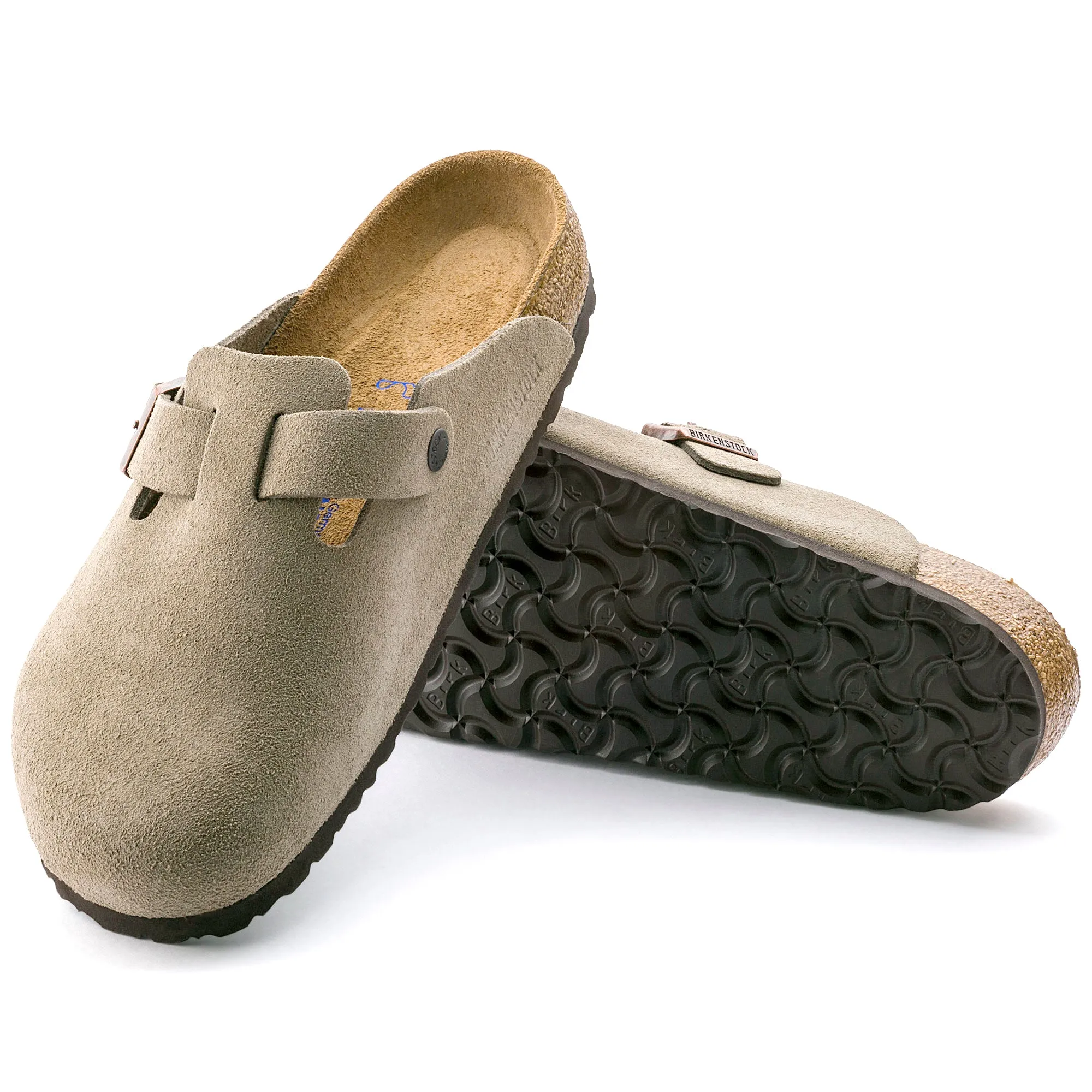 Birkenstock Boston Suede Soft Footbed