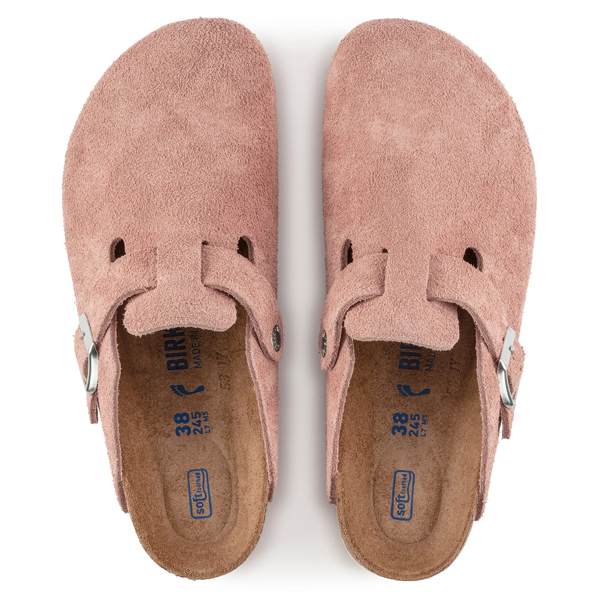 Birkenstock Boston Suede Soft Footbed