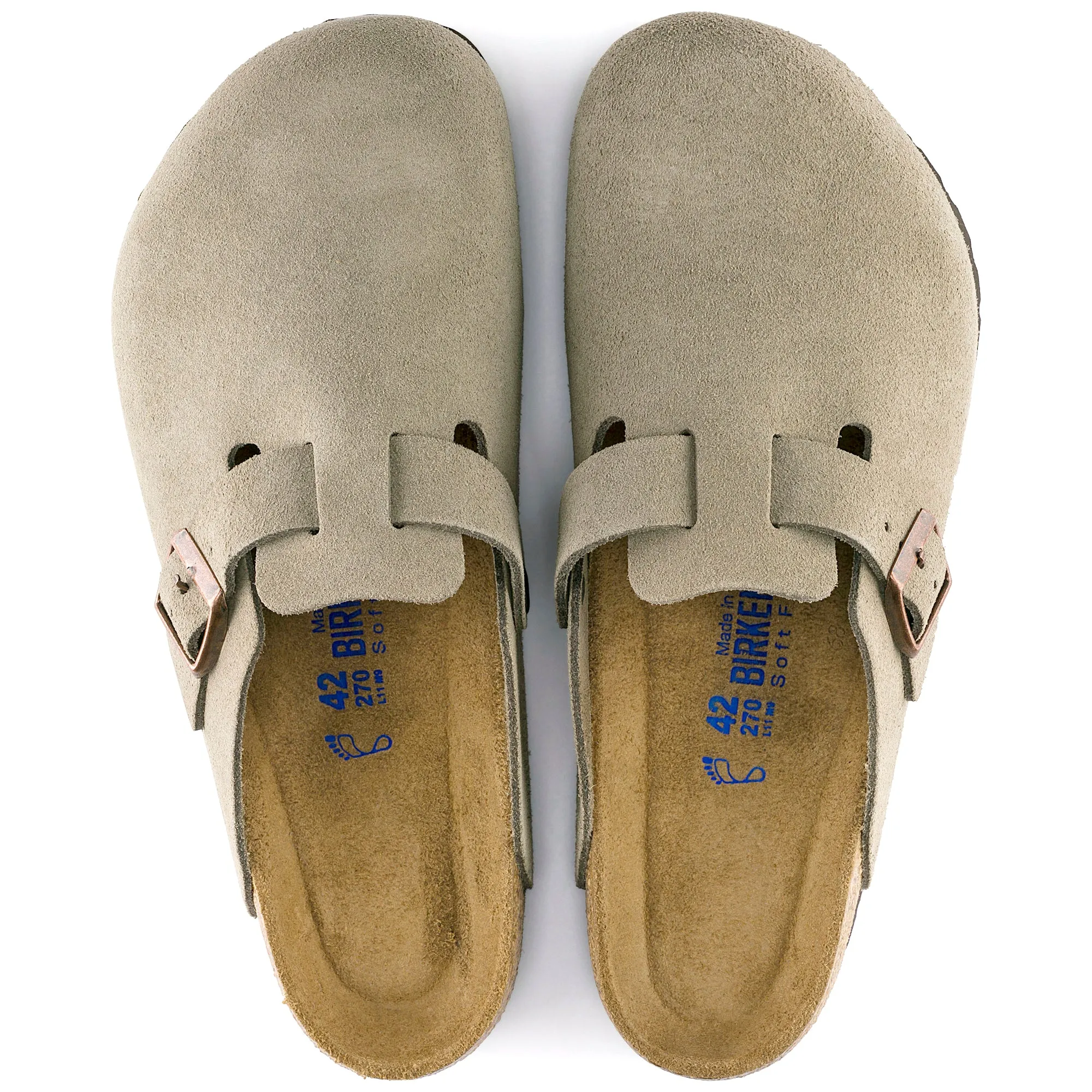 Birkenstock Boston Suede Soft Footbed