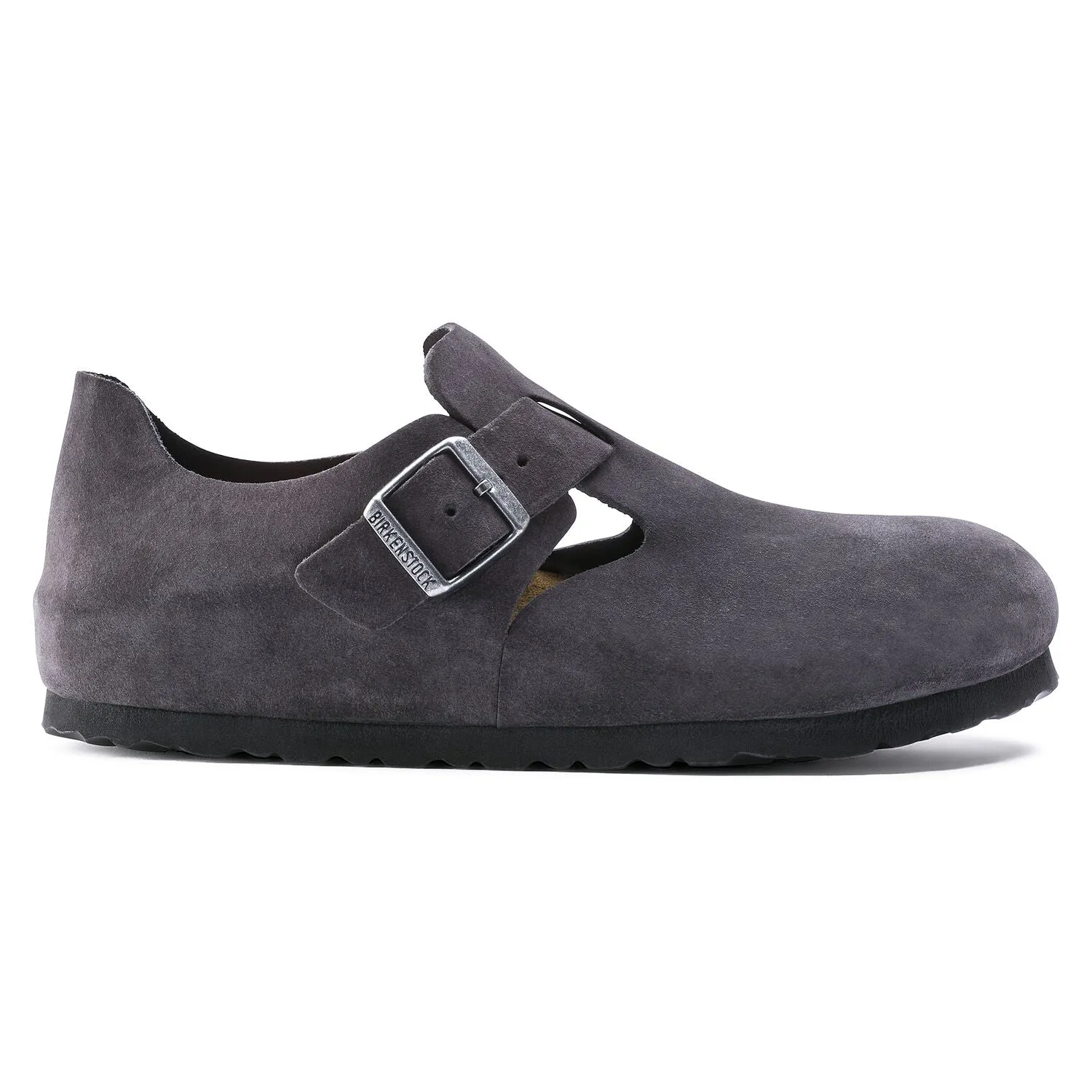 Birkenstock London Suede Leather Gunmetal Shoes