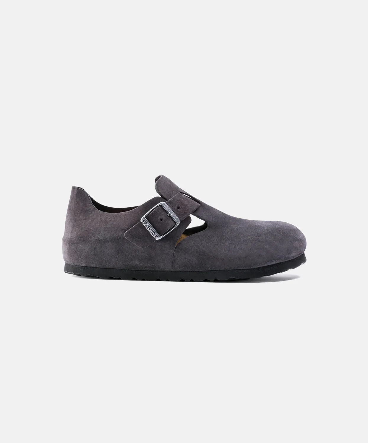 Birkenstock London Suede Leather Gunmetal Shoes