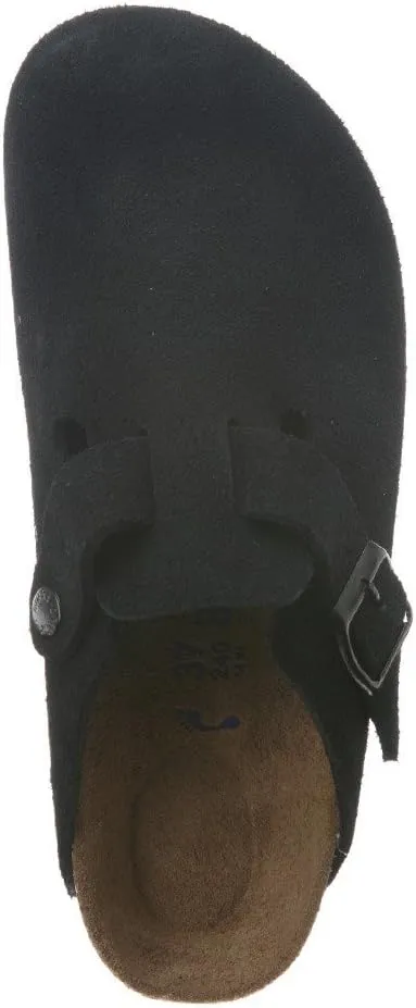 Birkenstock Women's Boston Soft Footbed Clogs, Black, 10 Medium US