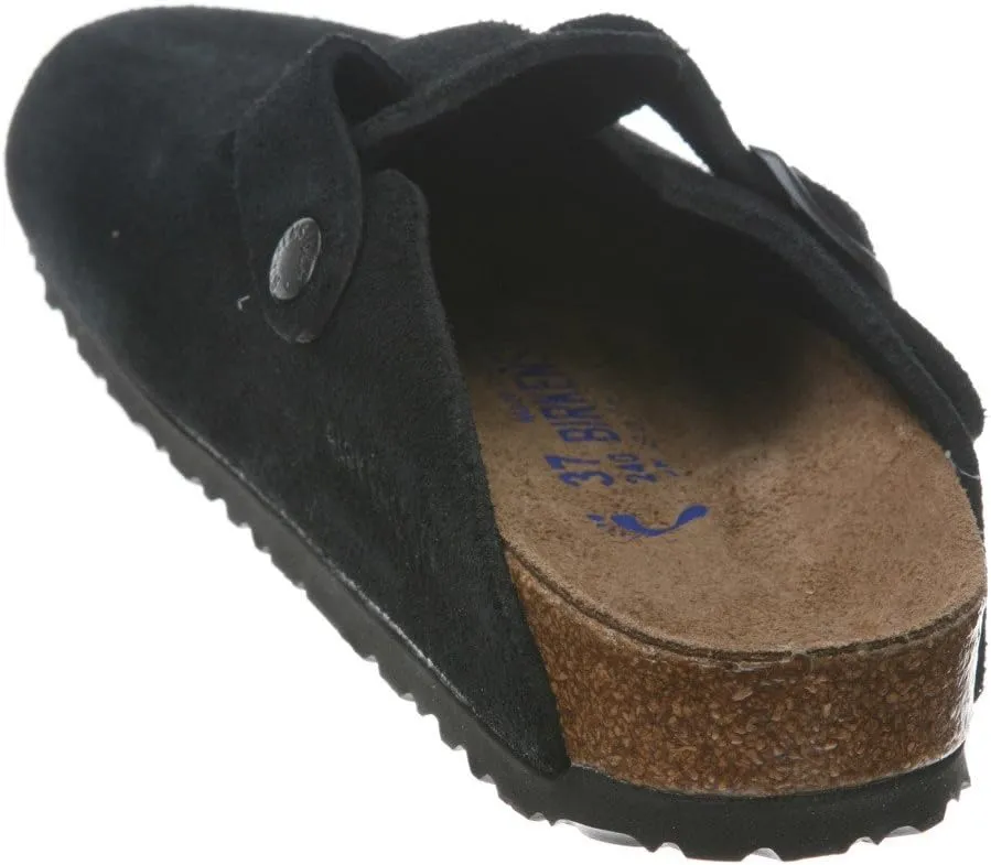Birkenstock Women's Boston Soft Footbed Clogs, Black, 10 Medium US