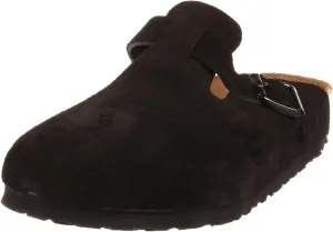 Birkenstock Women's Boston Soft Footbed Clogs, Black, 10 Medium US