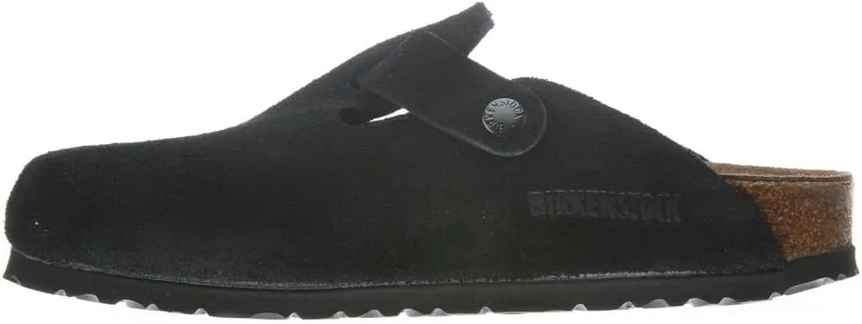 Birkenstock Women's Boston Soft Footbed Clogs, Black, 10 Medium US