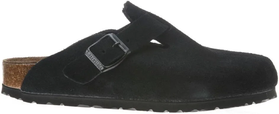Birkenstock Women's Boston Soft Footbed Clogs, Black, 10 Medium US