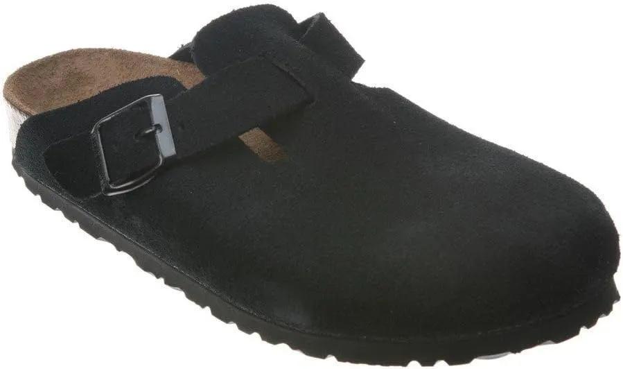 Birkenstock Women's Boston Soft Footbed Clogs, Black, 10 Medium US