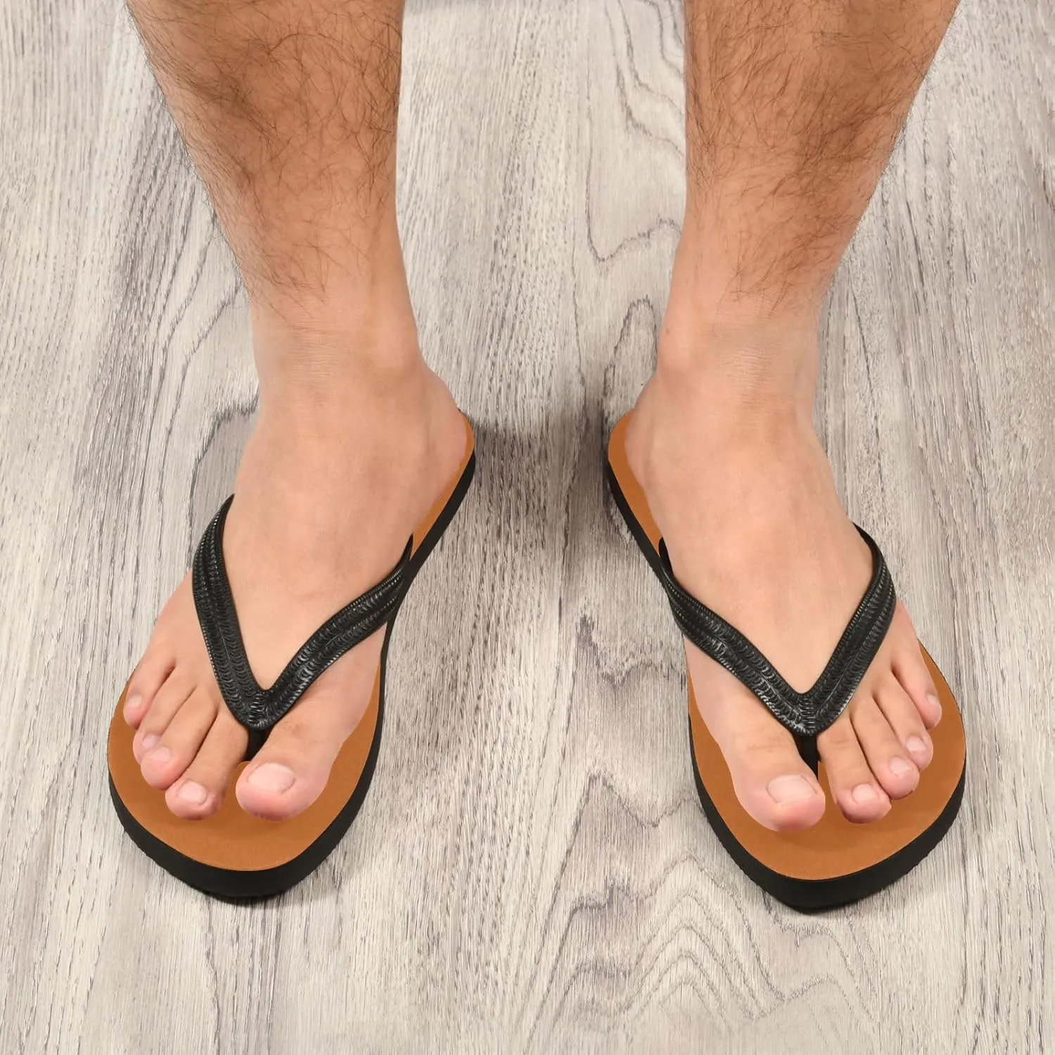 Black Solid Flip Flop Beach Summer Casual Sandal for Women & Men Shower Shoes