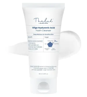Blanc Doux Oligo Hyaluronic Acid Facial Daily Gentle Deep Foam Cleanser 4.05 Oz Sub-Acidic pH Soft Finish Hydrating Plant-Based Calming Face Wash Acne-Prone Dry Sensitive Skin VEGAN Korean Skincare