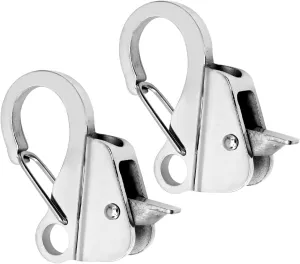 Boat Anchor HookStainless Steel Knotless Anchor SystemFits 3/8"-5/8" Dock RopeHolds 8500 lbsAdjustable Anchor Clip (2PCS)