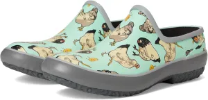 BOGS Women's Patch Clog Chickens Rain Boot