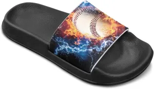 Boys Slide Sandals Non Slip Summer House Slippers Kids Slip-on Flip Flops Cusual Beach Sandal