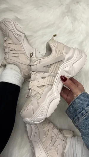 Briella Chunky Sneaker - Beige