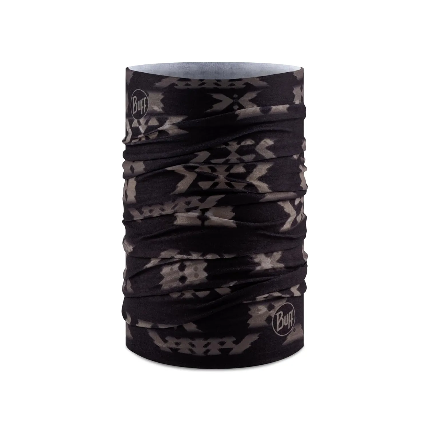 BUFF Original EcoStretch Neck Gaiter, UPF 50 Sun Protection, Breathable, Versatile, Quick Dry Face Mask, Dramak Black, Adult Size