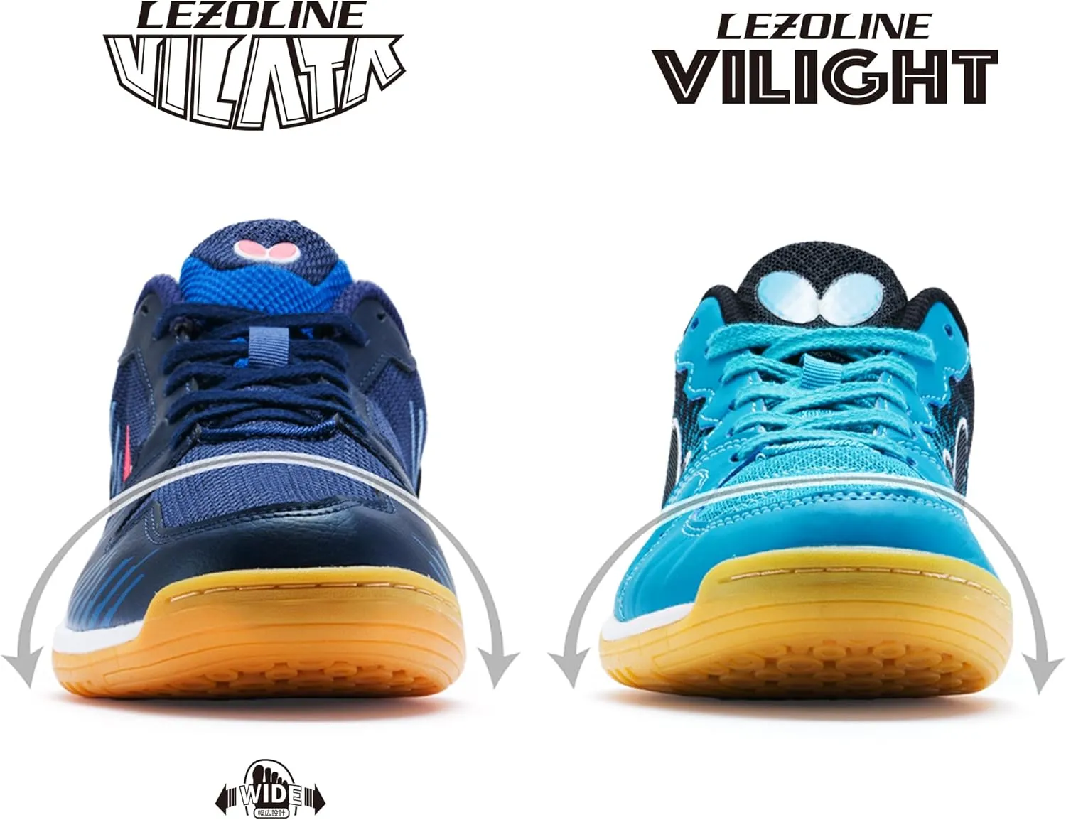 Butterfly Lezoline Vilata Shoes - Wide Table Tennis Shoe with Superb Grip