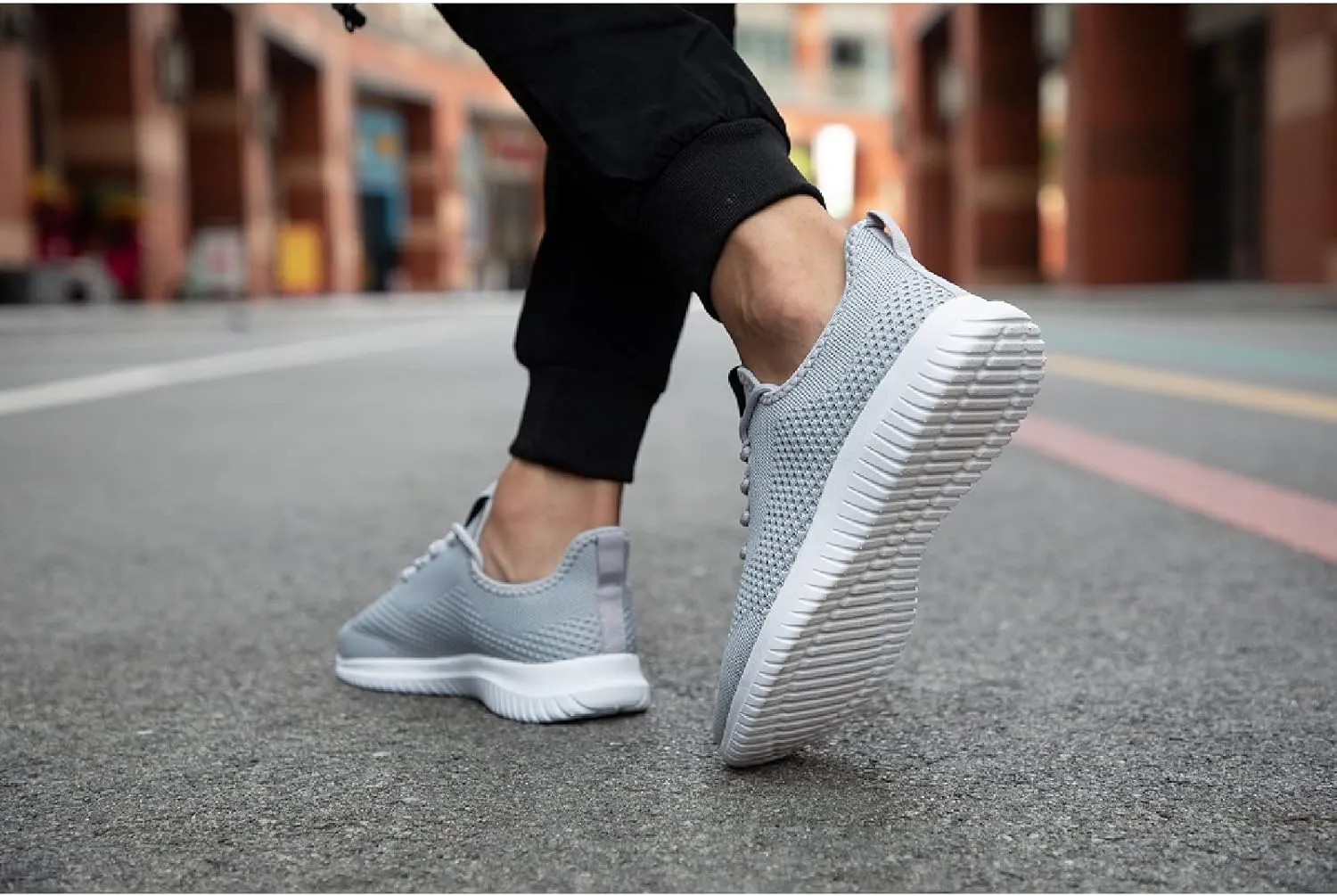 BXYJDJ Men's Running Shoes Walking Trainers Sneaker Athletic Gym Fitness Sport Shoes Lightweight Casual Working Jogging Outdoor Shoe