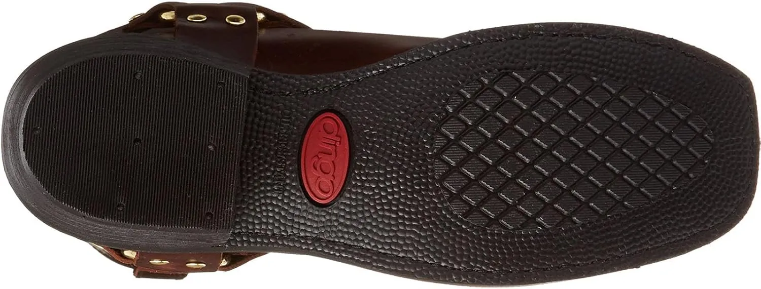ByErz Cowboy Boots for Men Western Boot Classic with Metal Buckle Square Toe Mid-Calf Boots