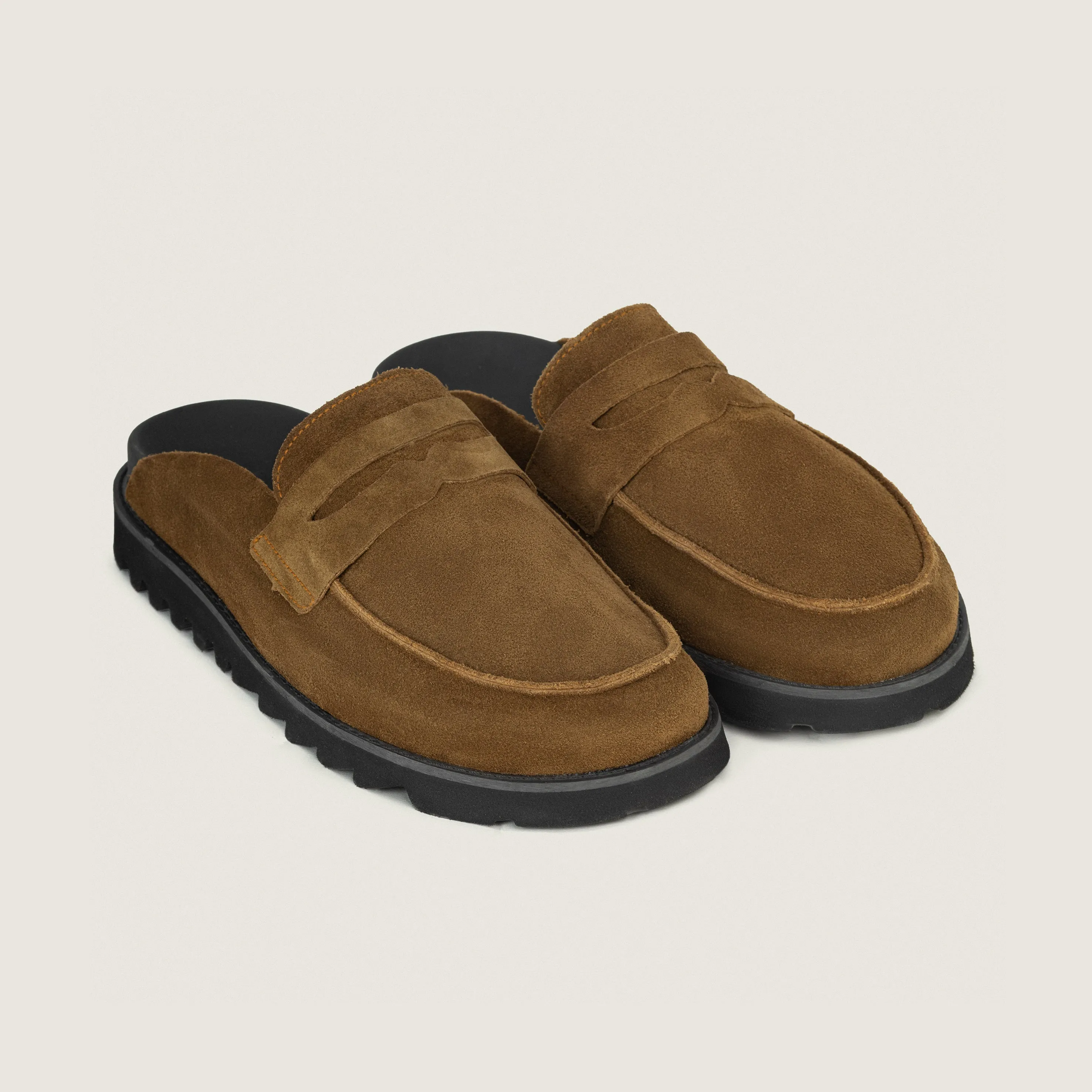 Camel Chunky Clog