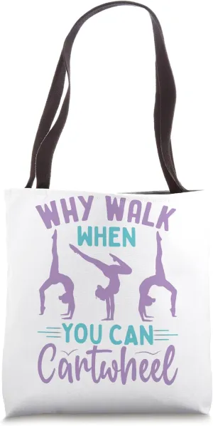 Cartwheel Enthusiast: Flip Over the Mundane Tote Bag