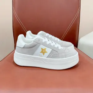 CD Star Platform Sneaker In Light Grey Suede 999870
