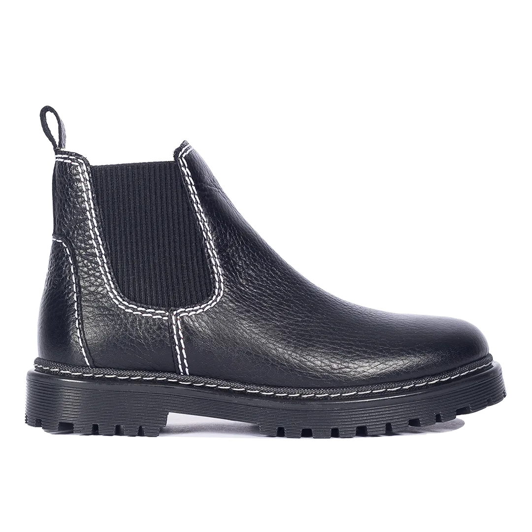 Chelsea boot with soft wool lining