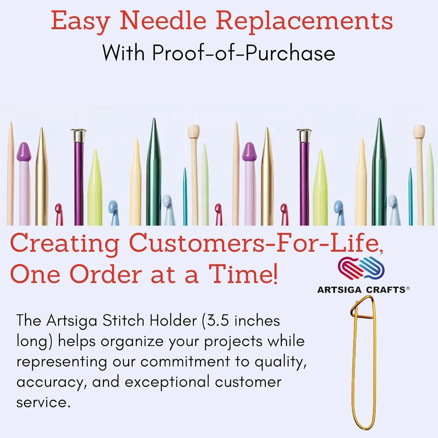 ChiaoGoo Knit Red 9 inch (23cm) Circular Knitting Needles US Size 3 (3.25mm) Stainless Steel 6009-3 with Stitch Holder