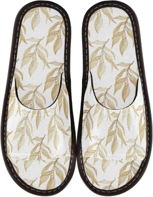 CHIFIGNO House Shoes Men's, Reusable Spa Shoes for Hospital and Home Size 4-5
