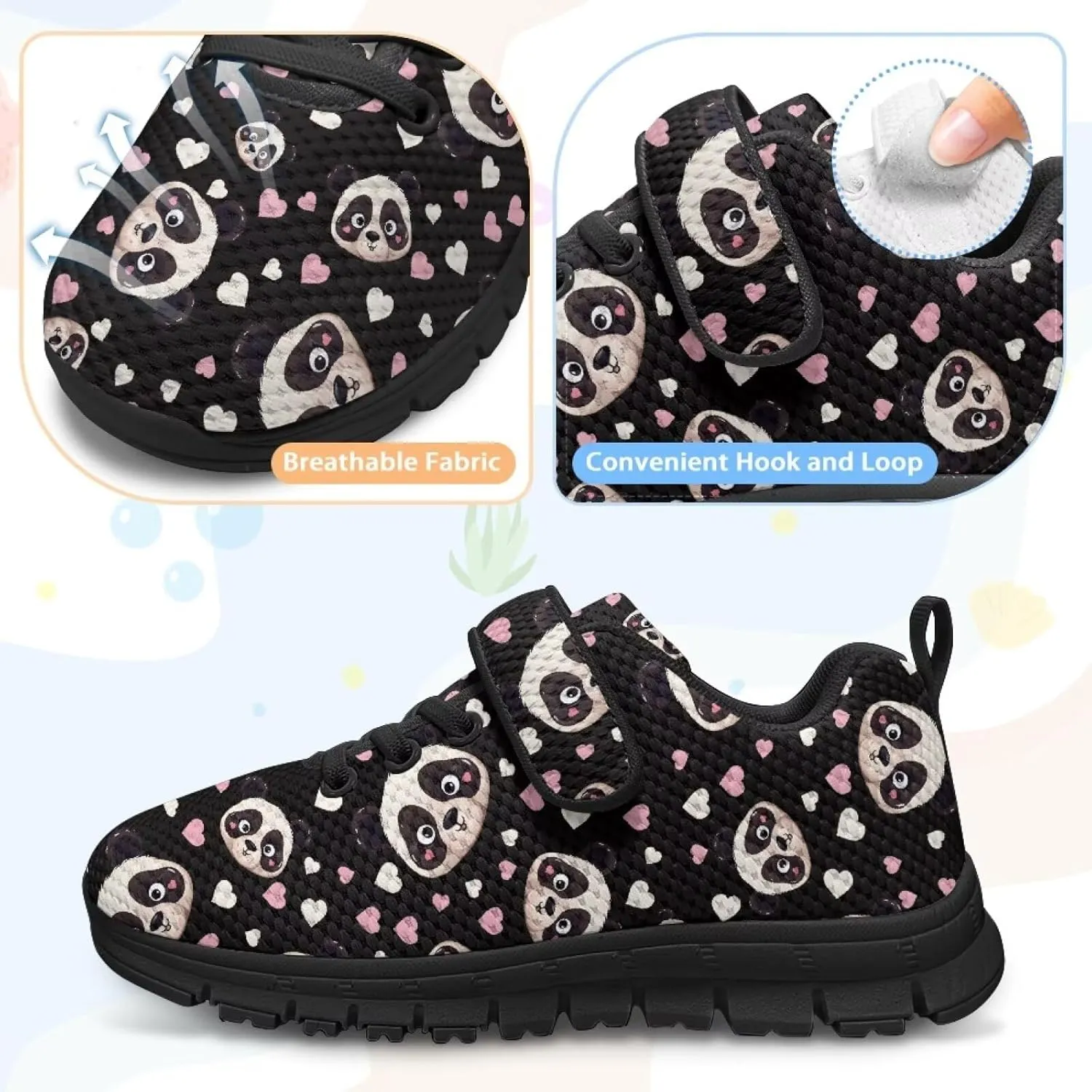 Child Boys Girls Travel Shoes Single Buckle Low-Top Sneakers Lightweight Lace-Up Running Shoe for Travel US 11-15 Black Sole