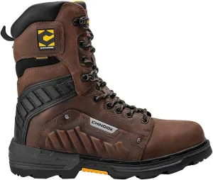 Chinook Footwear Scorpion 9” Plain Toe Waterproof Work Boot – Brown