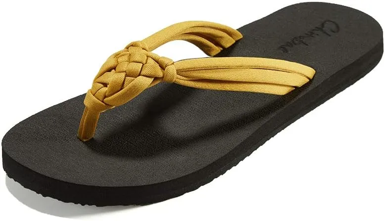 chitobae Flip Flops for Women, Flat Sandals Hand-Braided Slippers with Arch Support for Summer Beach ¡­