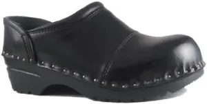 Clogs, Picasso Bastad Slip On Steel Toe Non Slip Womens Leather Wooden Nursing Chef Work Swedish Clogs