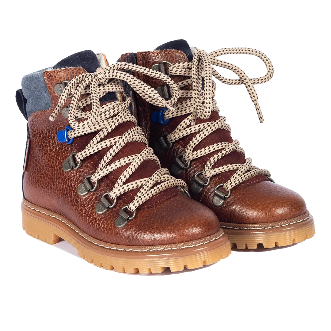 Colorblock TEX-boot with contrast eyelets