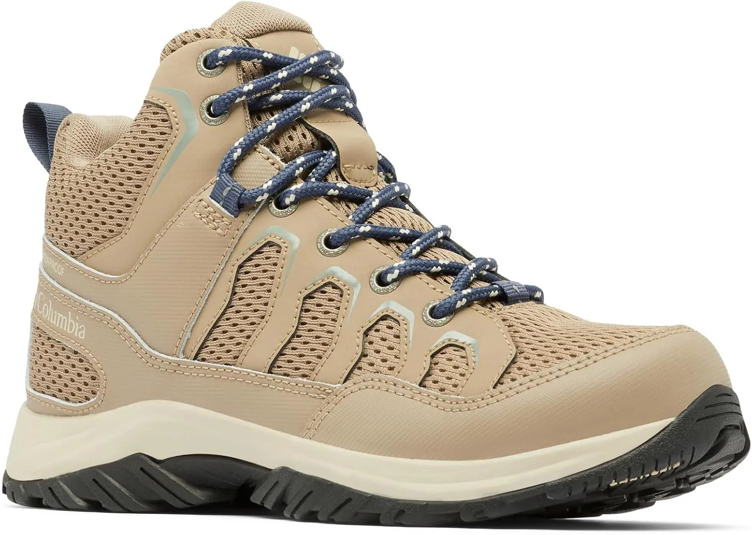 Columbia Womens Granite Trail Mid Waterproof, Ash Brown/Nocturnal, 7
