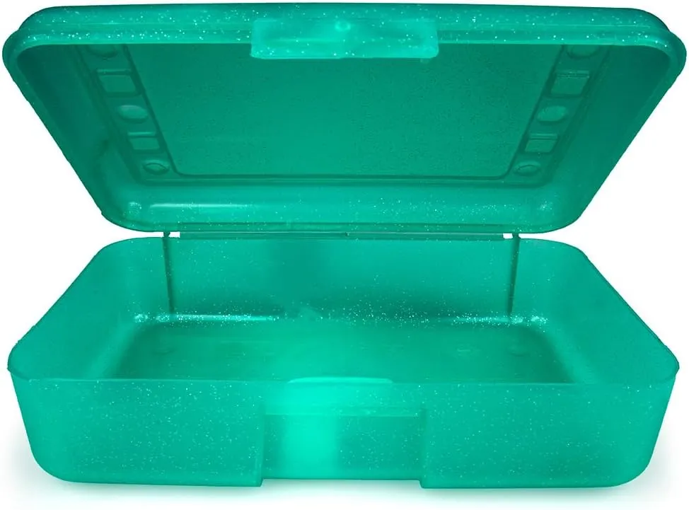 Craft County Solid Color Pencil Box – Store All Your Art Supplies in 1 Convenient Location – 12 Vibrant Colors to Choose From