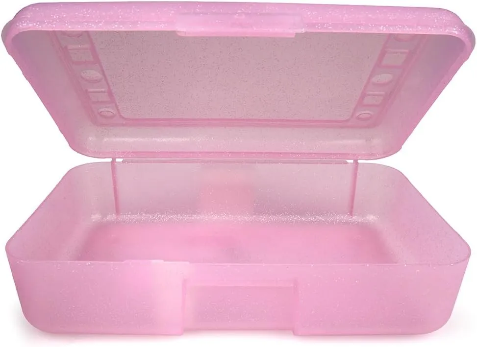 Craft County Solid Color Pencil Box – Store All Your Art Supplies in 1 Convenient Location – 12 Vibrant Colors to Choose From