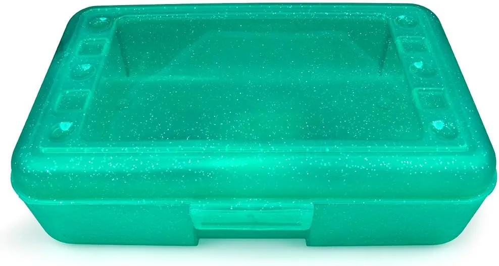 Craft County Solid Color Pencil Box – Store All Your Art Supplies in 1 Convenient Location – 12 Vibrant Colors to Choose From
