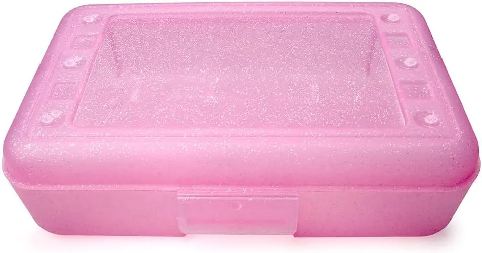 Craft County Solid Color Pencil Box – Store All Your Art Supplies in 1 Convenient Location – 12 Vibrant Colors to Choose From