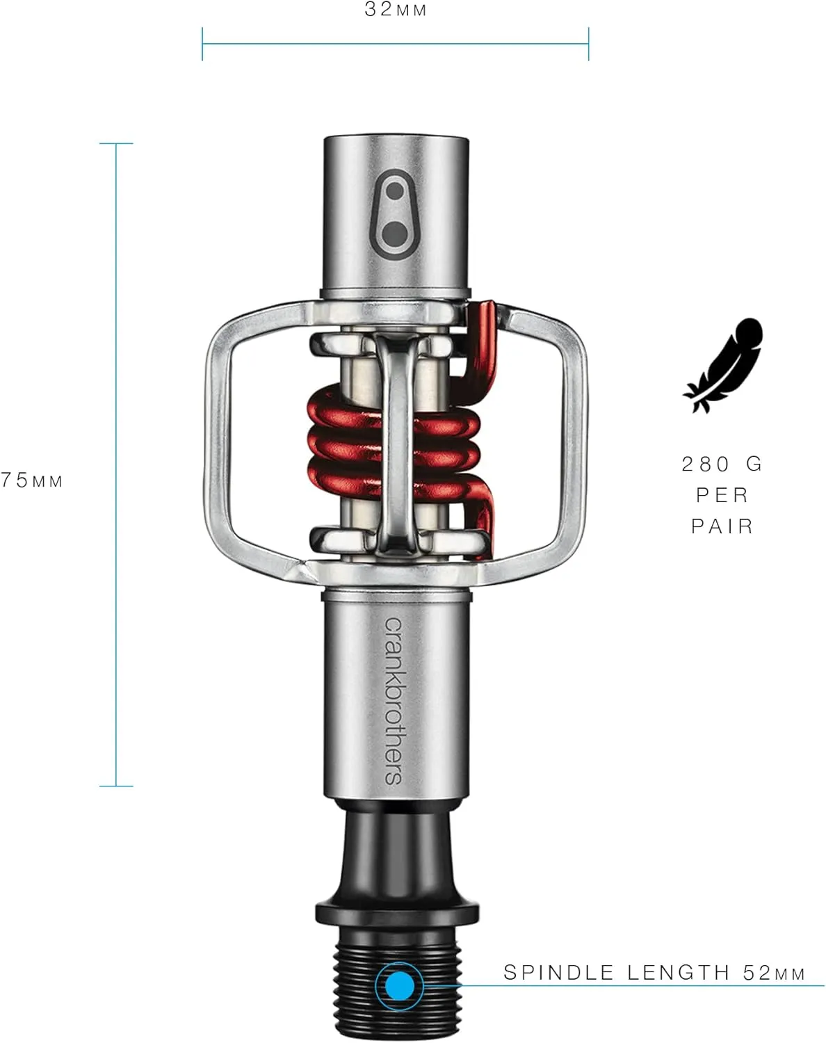 Crankbrothers Eggbeater MTB Clip-in Pedals - Minimal, Lightweight XC/Gravel Pedals