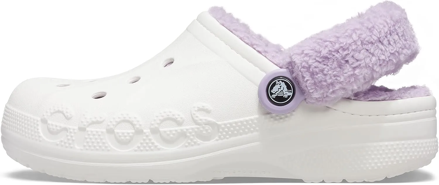 Crocs Unisex-Adult Baya Lined Fuzz Strap Clogs