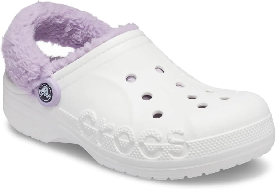 Crocs Unisex-Adult Baya Lined Fuzz Strap Clogs