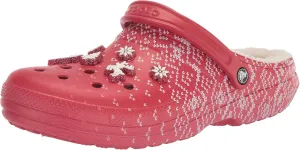 Crocs Unisex-Adult Classic Lined Holiday Charm Clog