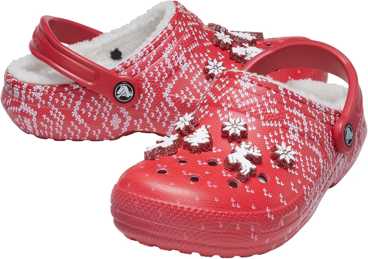 Crocs Unisex-Adult Classic Lined Holiday Charm Clog