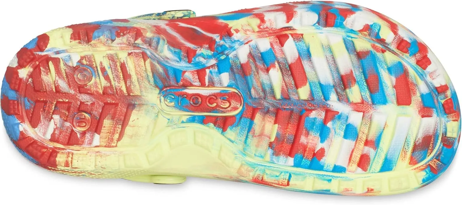 Crocs Unisex-Child Kids' Classic Marbled Tie Dye Lined Clog
