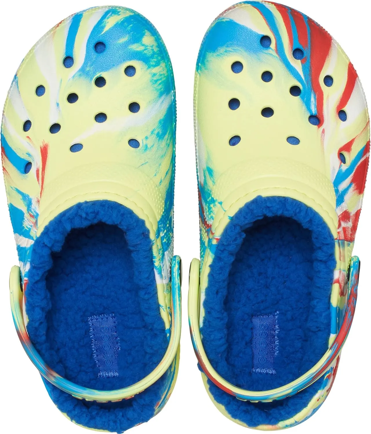 Crocs Unisex-Child Kids' Classic Marbled Tie Dye Lined Clog