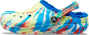 Crocs Unisex-Child Kids' Classic Marbled Tie Dye Lined Clog