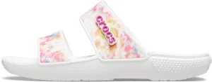Crocs Unisex Classic Tie Dye Two-Strap Sandals Slide
