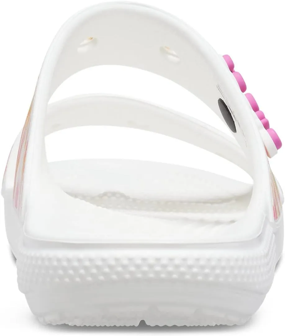 Crocs Unisex Classic Tie Dye Two-Strap Sandals Slide