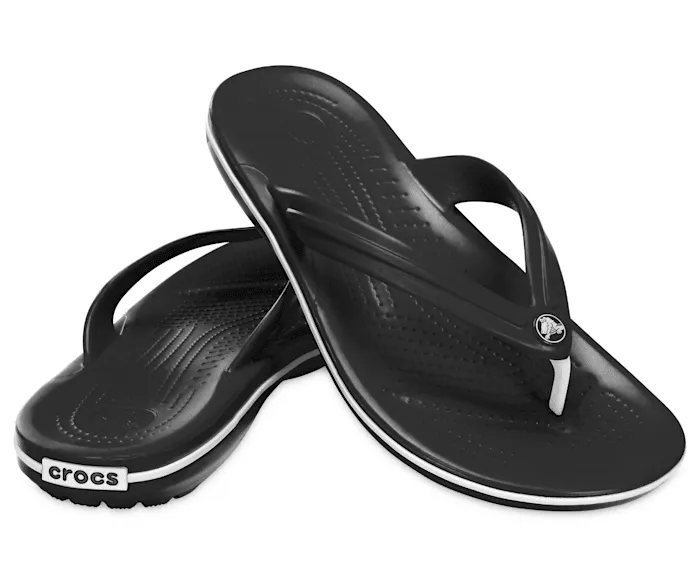 Crocs Unisex Crocband Flip Thong - Black