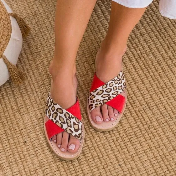 Crossover Slide in Flaming Leopard