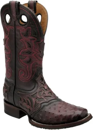 Cuadra Ostrich Rodeo Western Boots 2I03A1